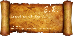 Engelhardt René névjegykártya